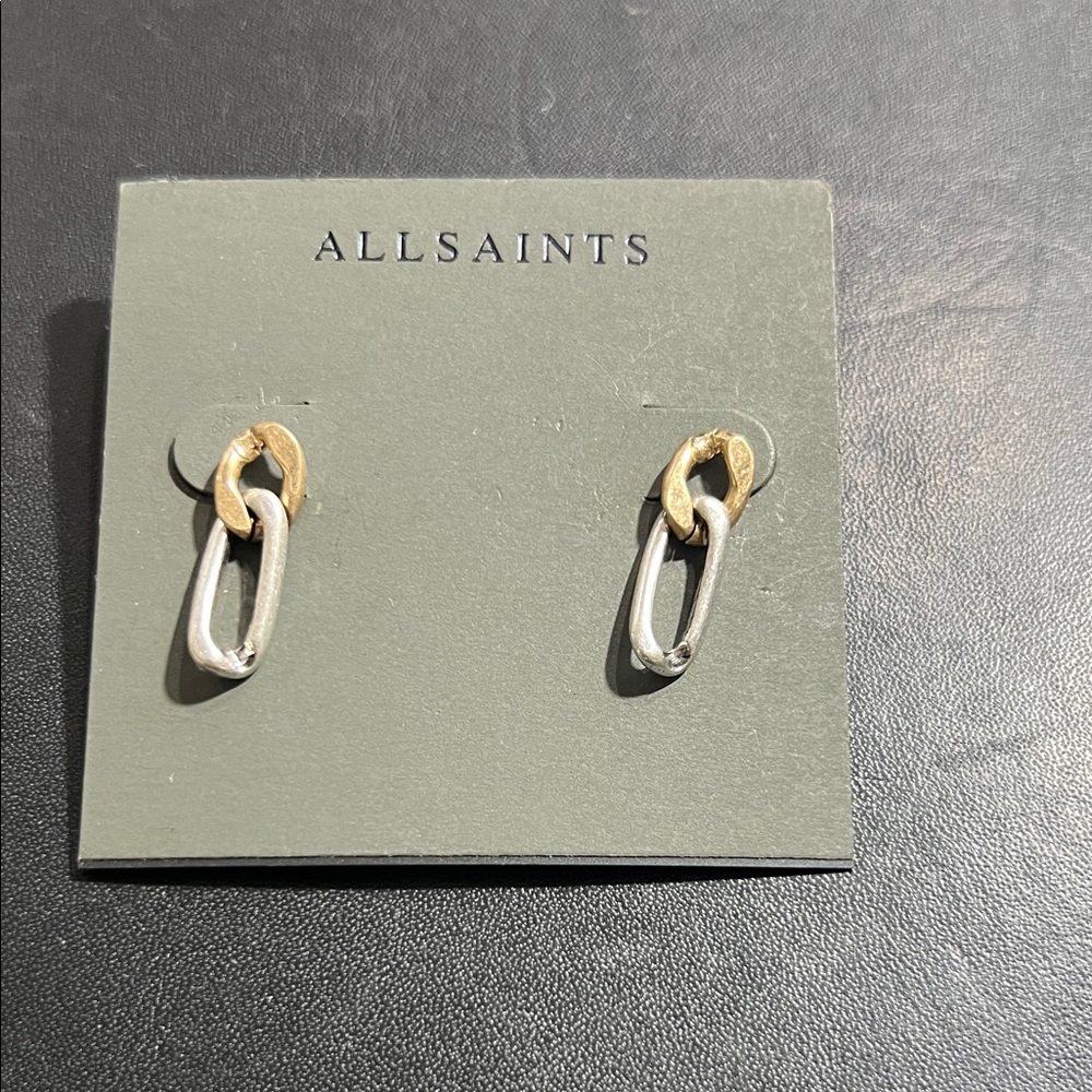 All Saints Gold and Silver Earrings